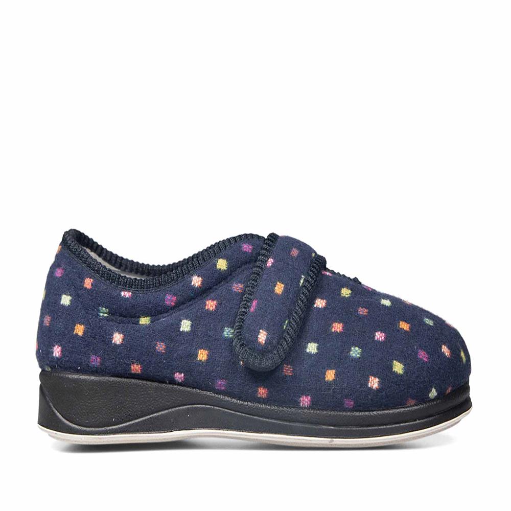 Navy Woven Spot