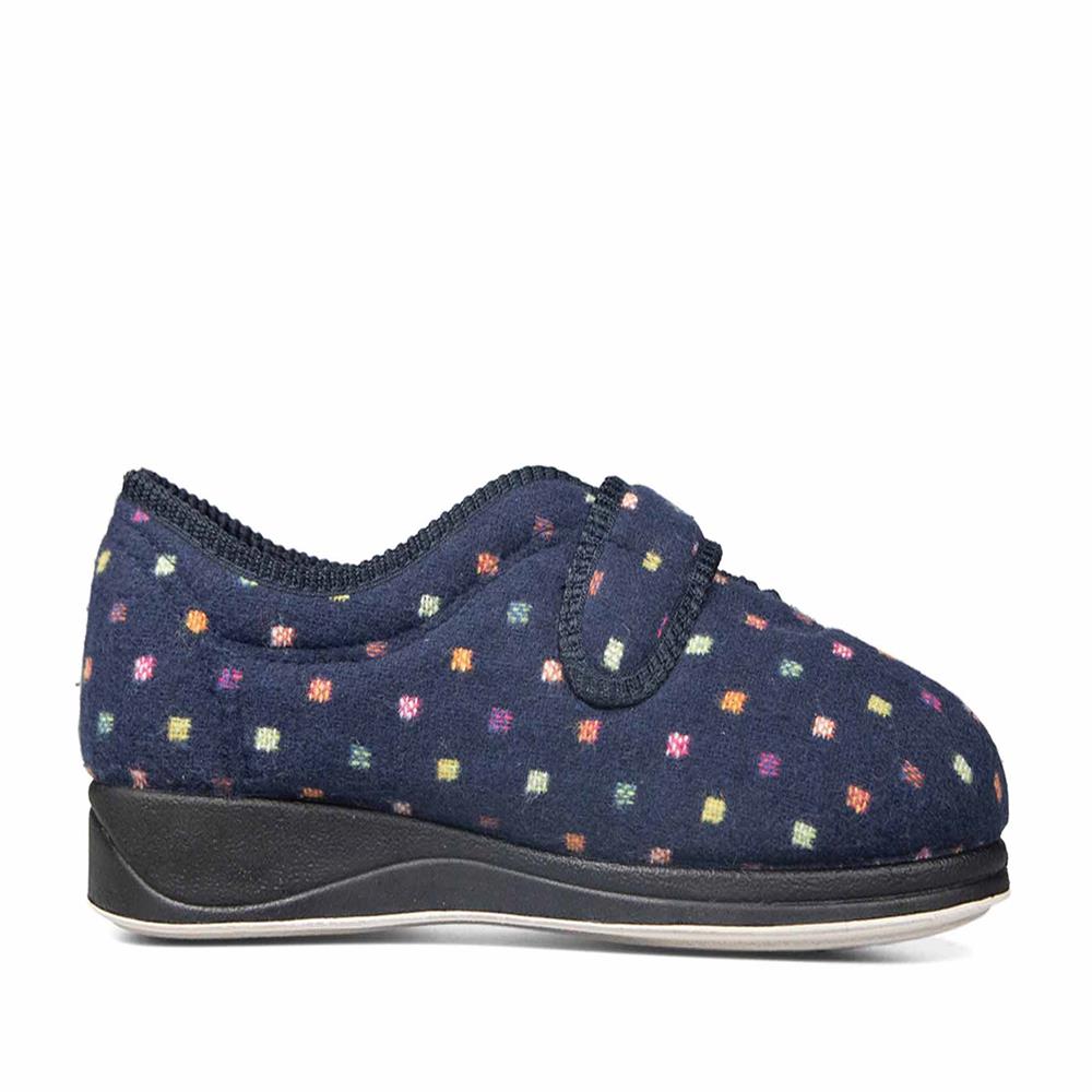 Navy Woven Spot