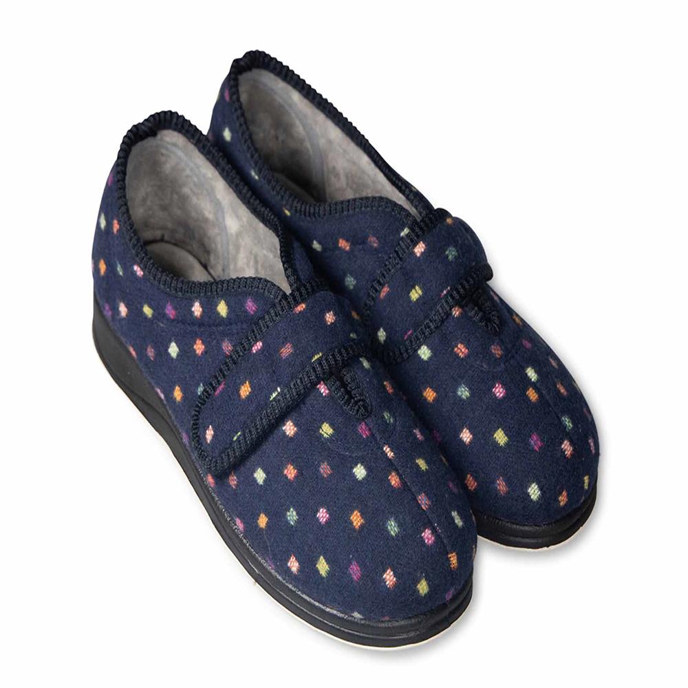 Navy Woven Spot