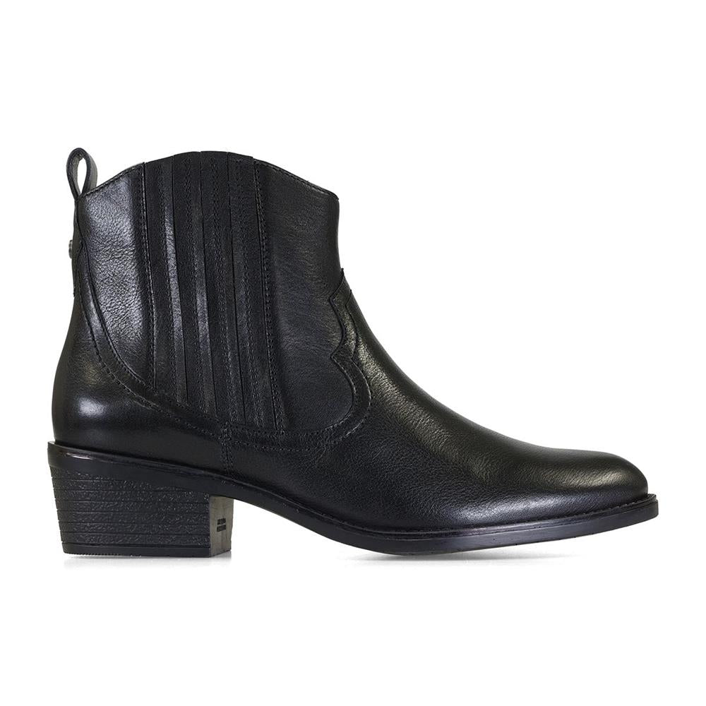 Black Tumbled Leather