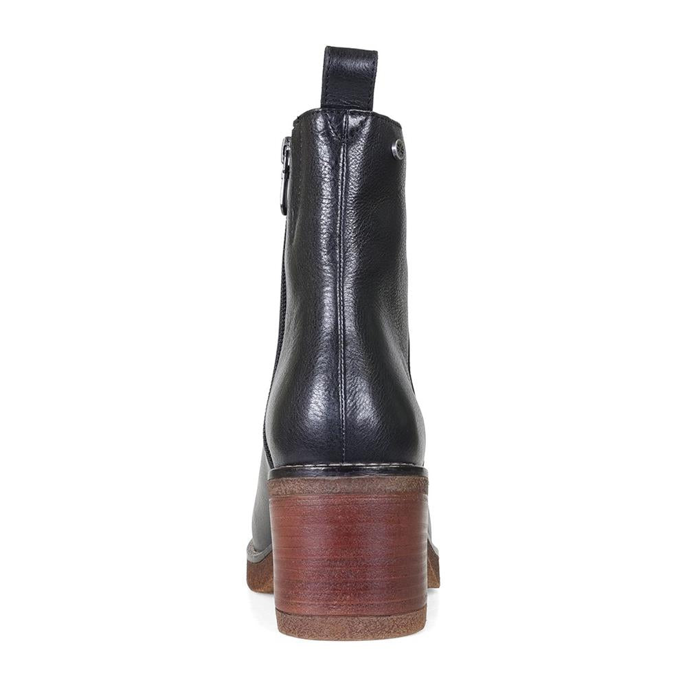 Black Tumbled Leather