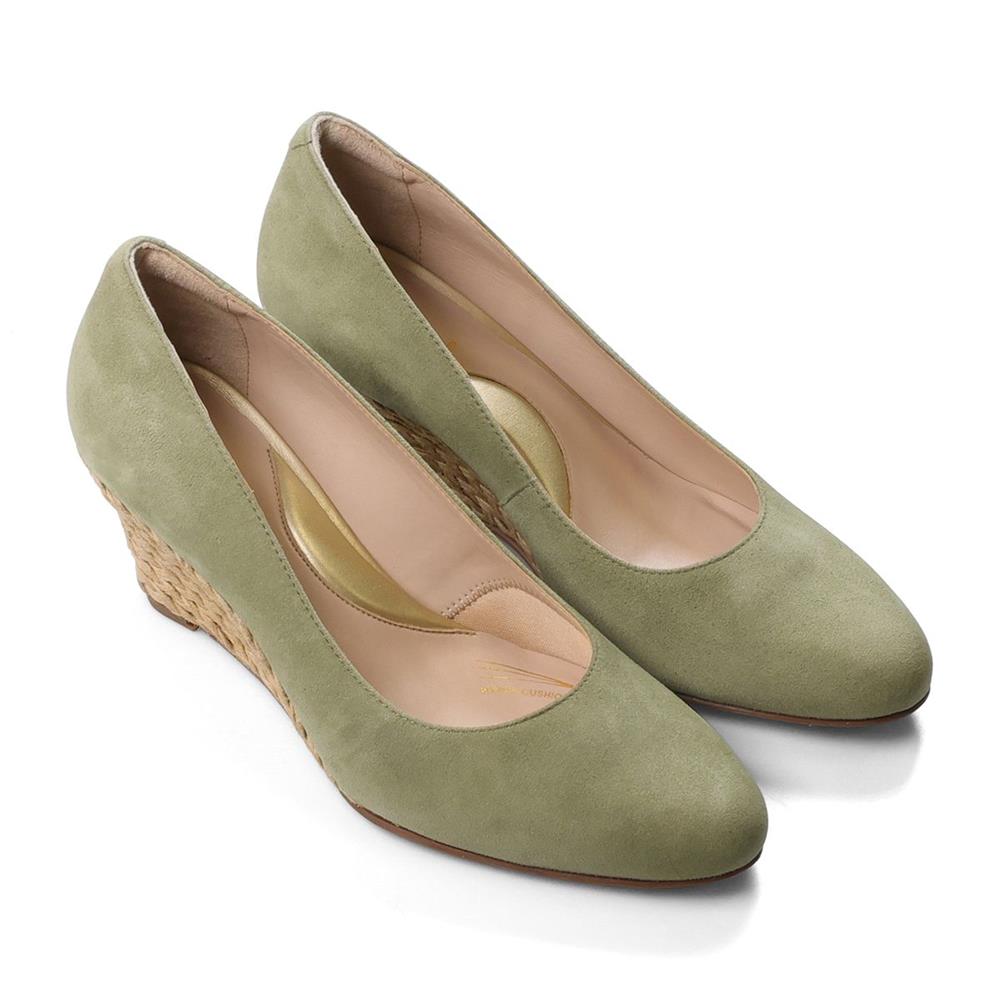 Spring Green Suede