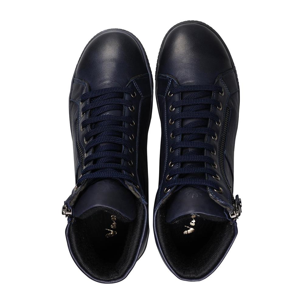 Navy Leather