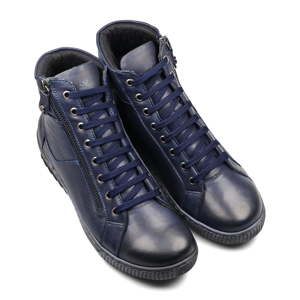 Navy Leather