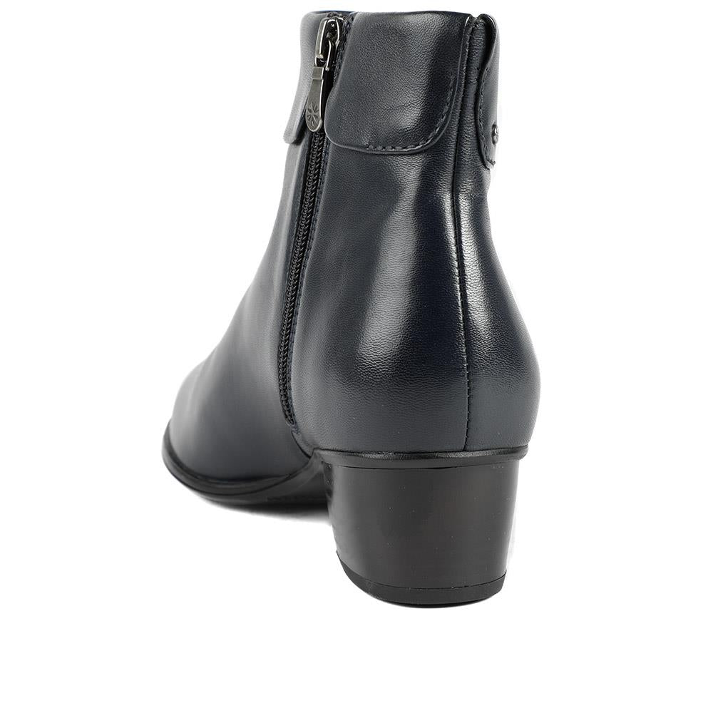 Navy Leather