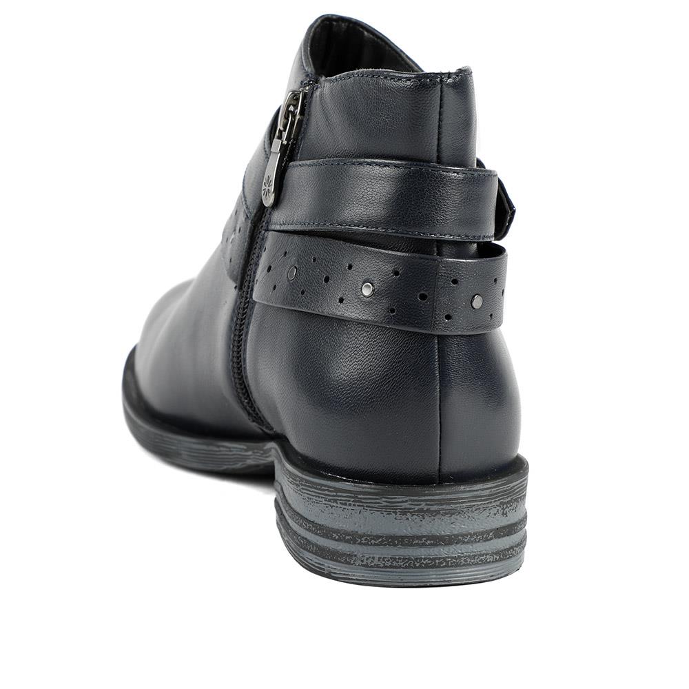 Navy Leather