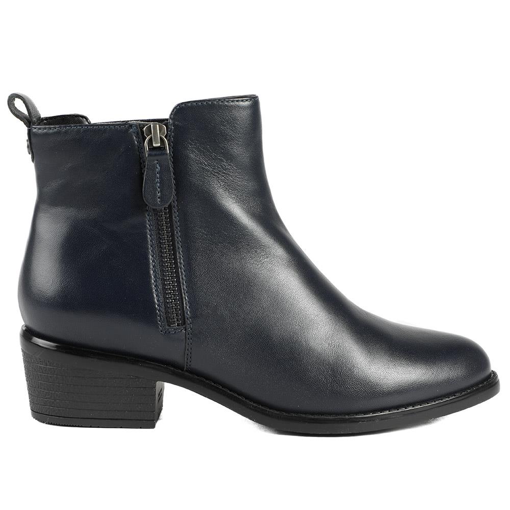 Navy Leather