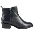 Navy Leather