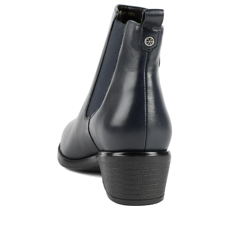 Navy Leather