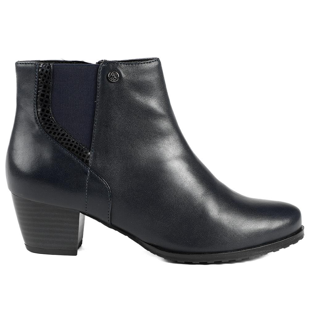 Navy Leather