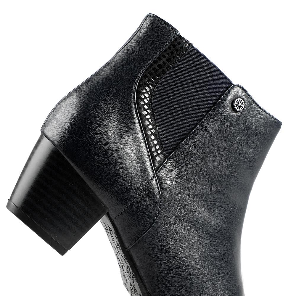 Navy Leather
