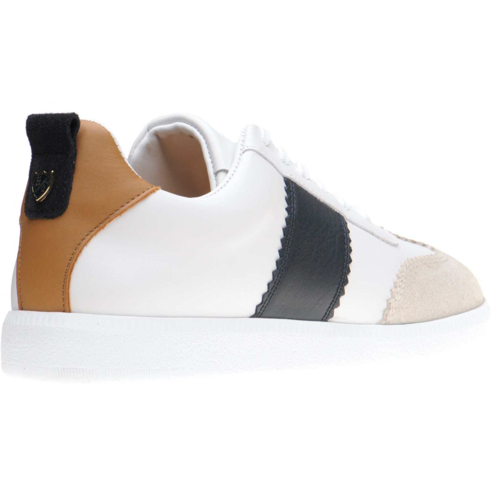 Herring Angelina ladies rubber-soled trainers in white and navy