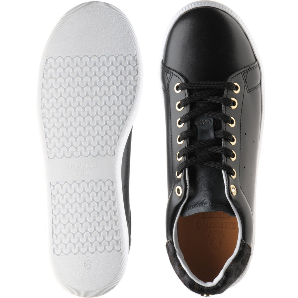 Herring Athena ladies rubber-soled trainers in black