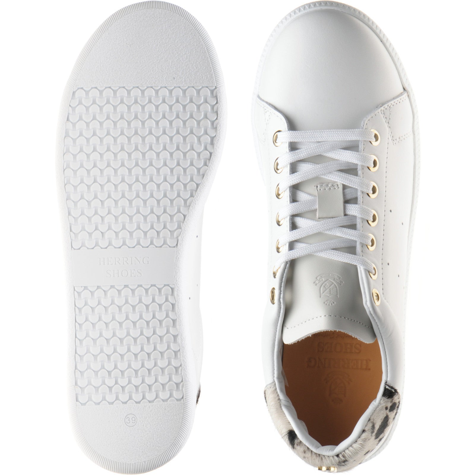 Herring Athena ladies rubber-soled trainers in white