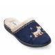 Padders Scotty Slippers - Navy