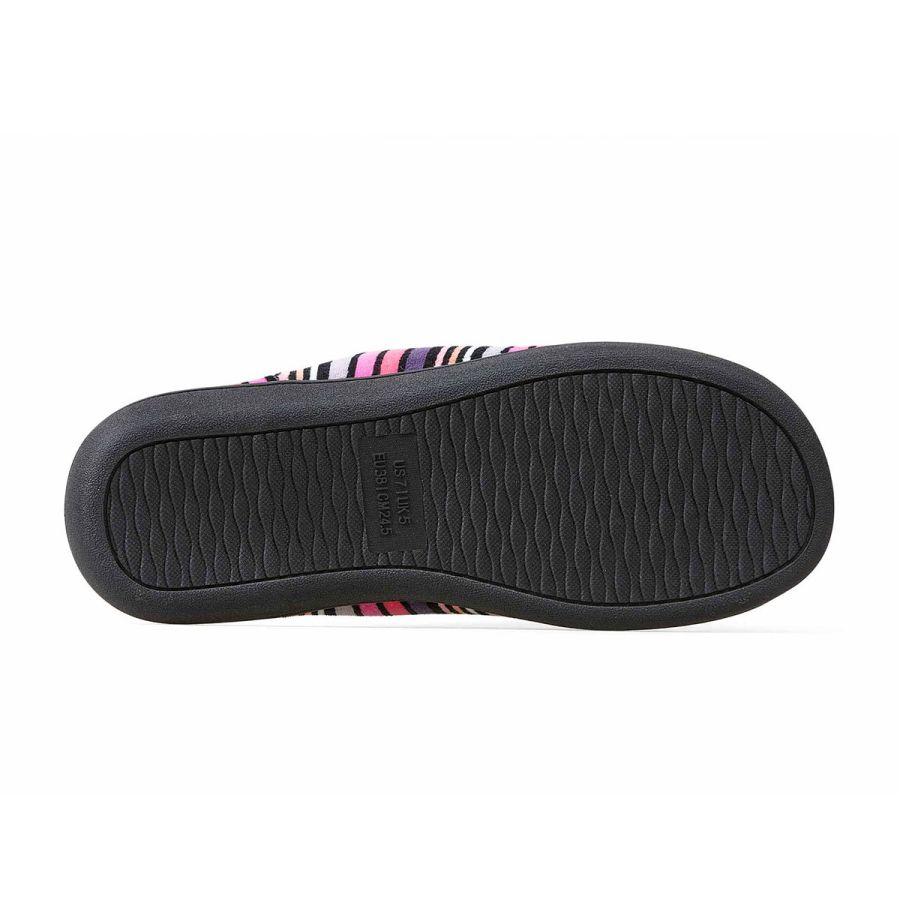 Padders Aimee Slippers - Pink Stripe