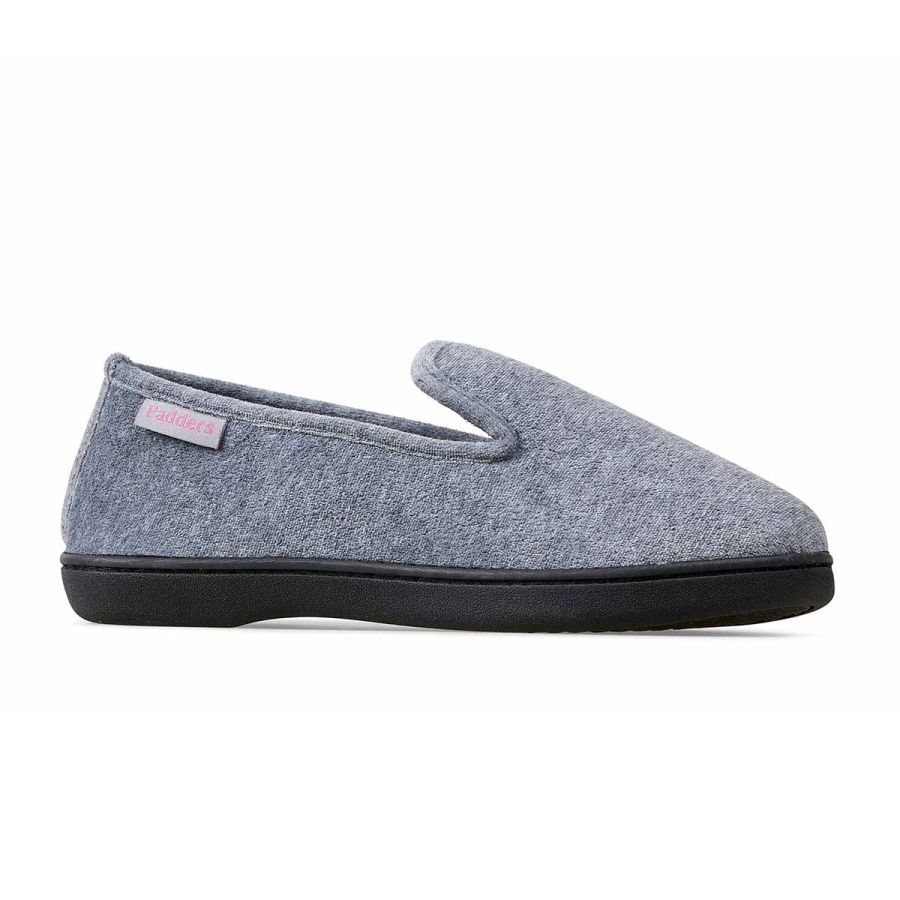 Padders Hellen Slippers - Grey