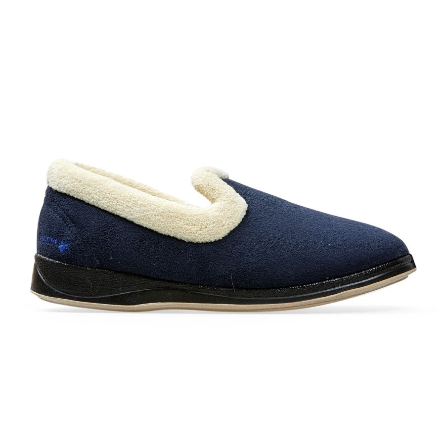 Padders Repose Slippers - Navy