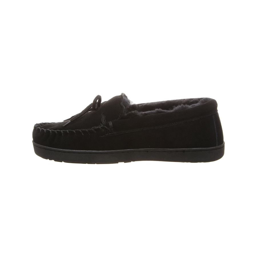 Bearpaw Mens Slippers Moc II (1295M) - Black