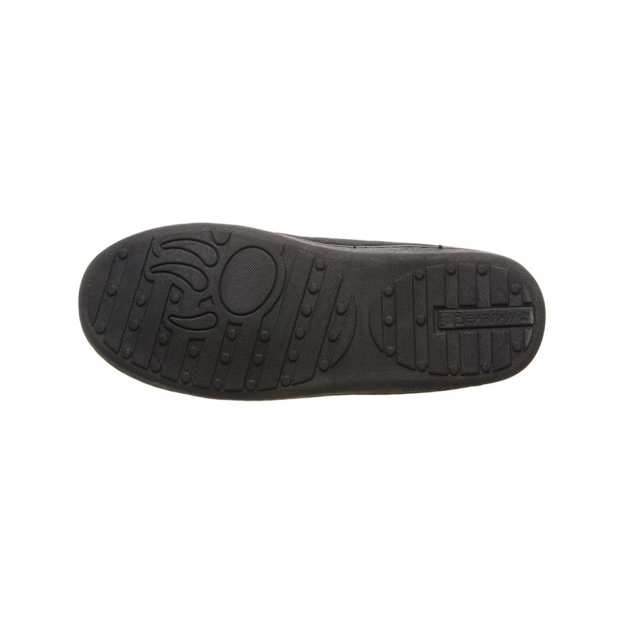 Bearpaw Mens Slippers Moc II (1295M) - Black